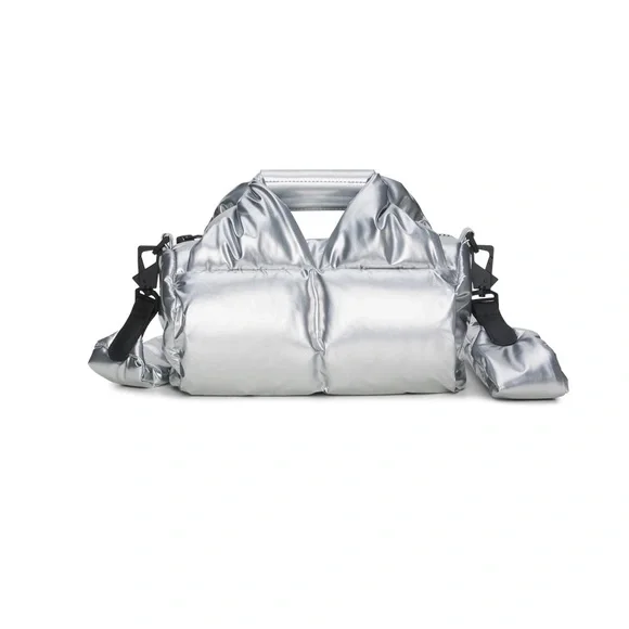 Rains Metallic Silver Crossbody Bag - Picture 5 of 5